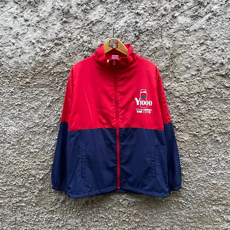 Jacket Windbreaker Ofc Y1000 Red Navy Unisex Pria Wanita photo 1