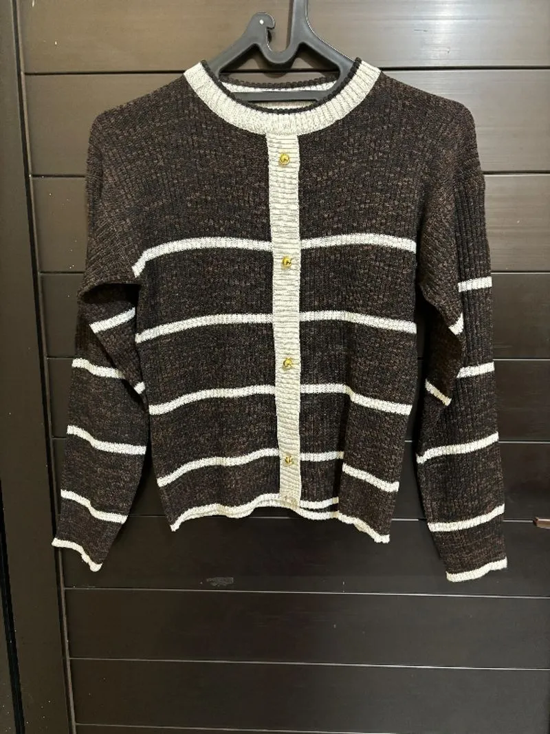 sweater cardi brown photo 1