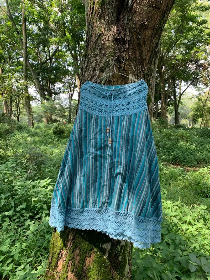 [SOLD] Bohemian skirt | crochet | morikei photo 1