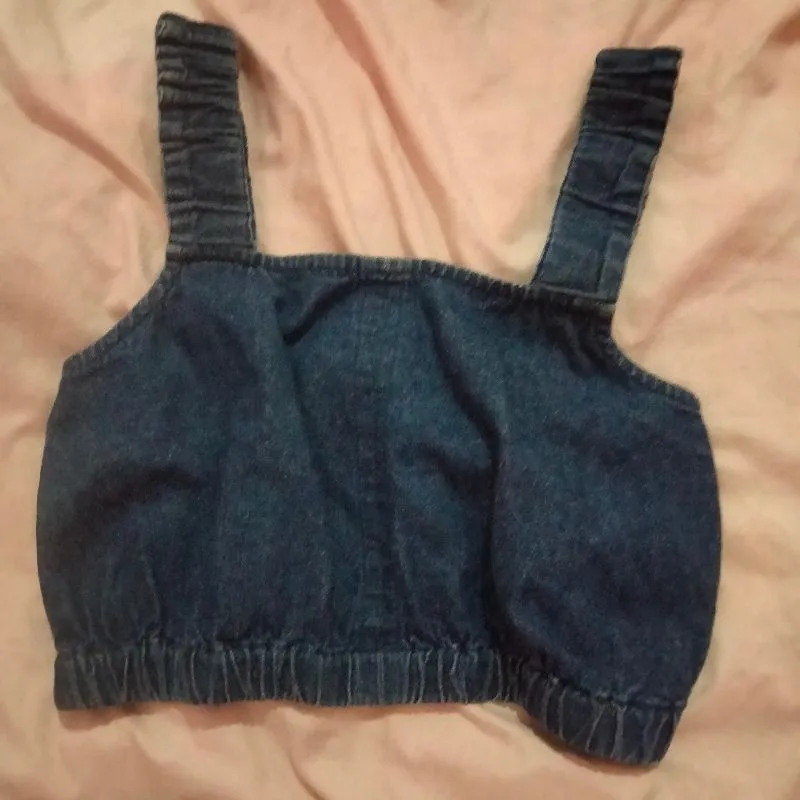 VEST DENIM OUTER CROP photo 1