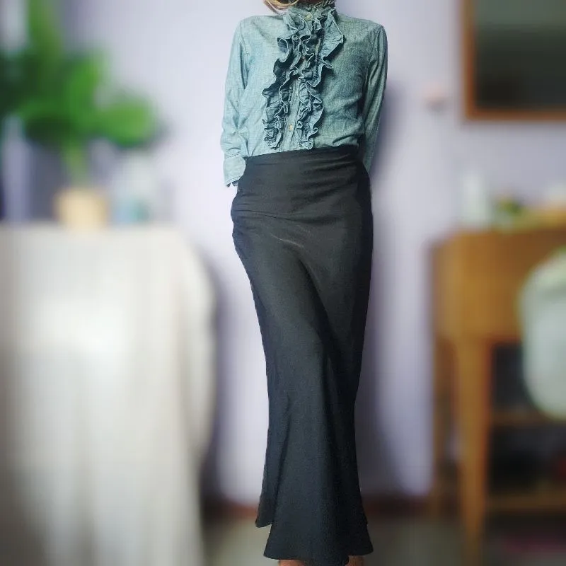 Silk Maxi Skirt photo 1