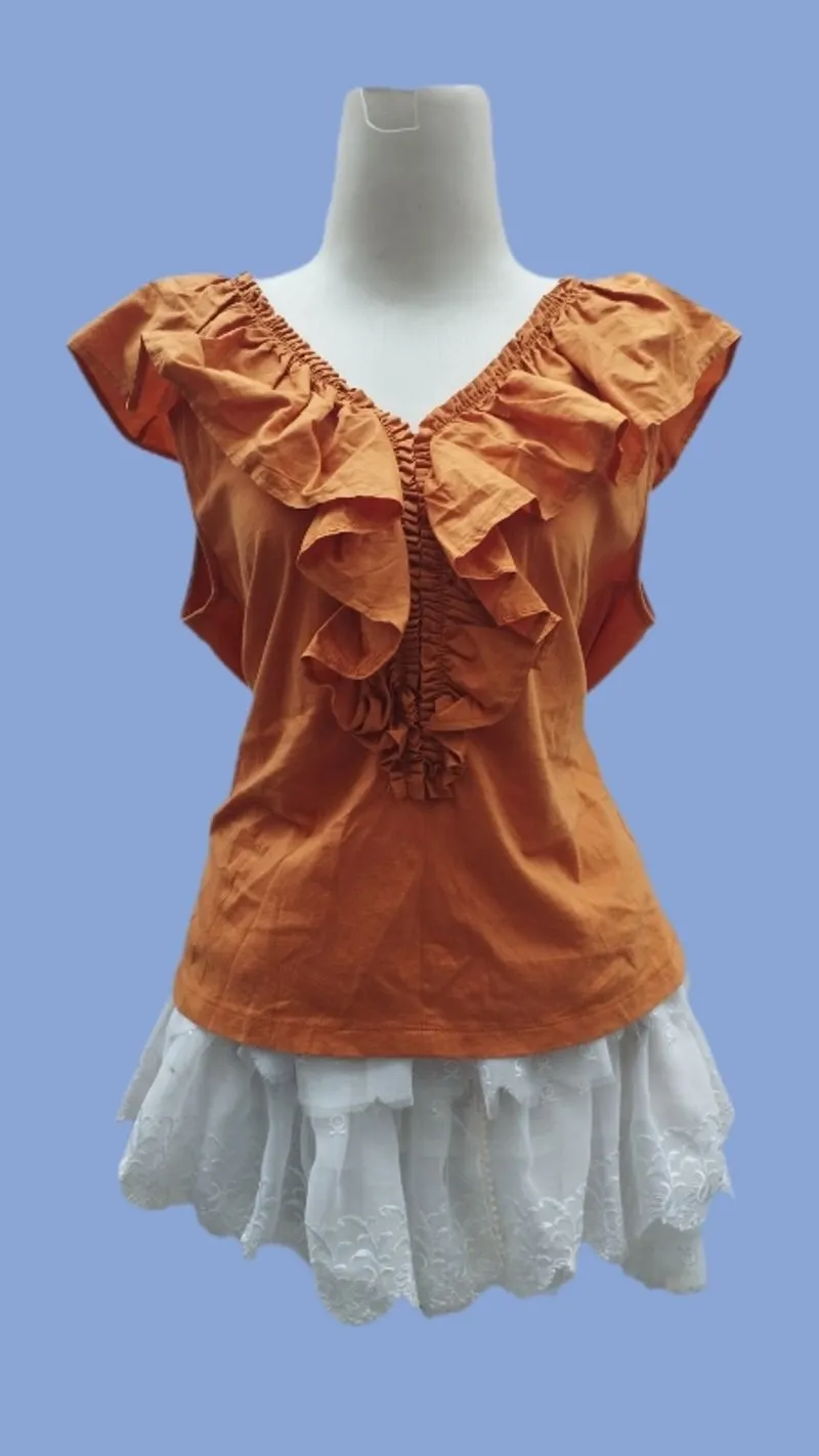 mango ruffle shirt photo 1