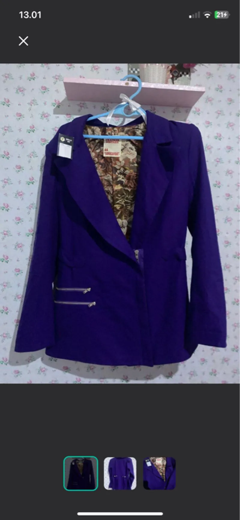 blazer navy vintage photo 1