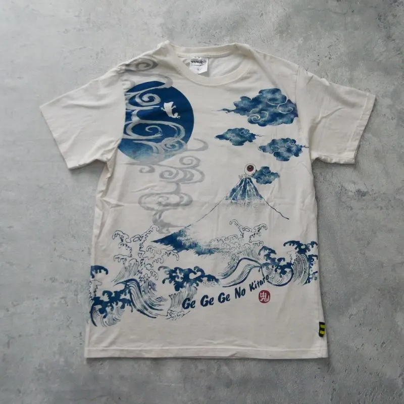 Ge Ge Ge No Kitaro White Tshirt Vintage Fuji Mount photo 1