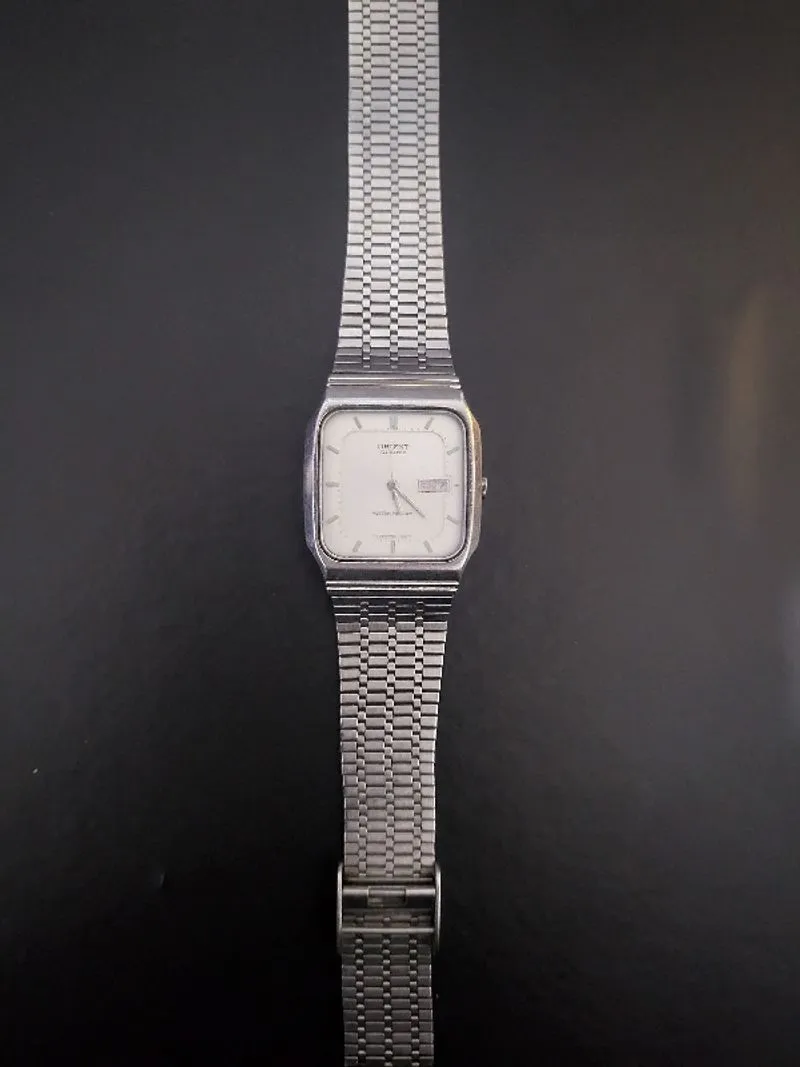 ORIENT tank レクタンギュラー ホワイト シルバー 稼働品 Jam Orient Tank full set ori - Preloved