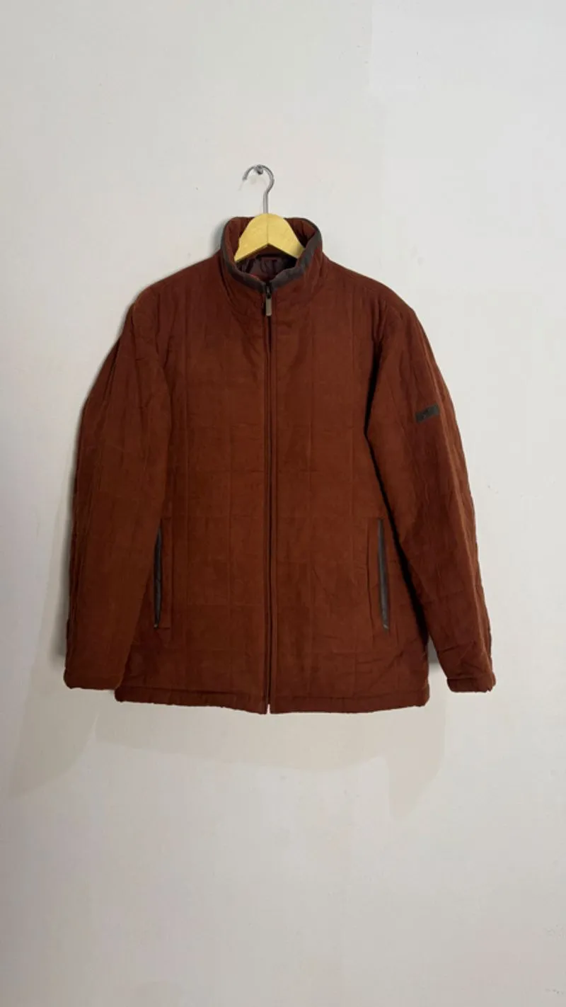 Jaket Kasual Classic Arrow Lightweight Puffer Coklat Size M photo 1