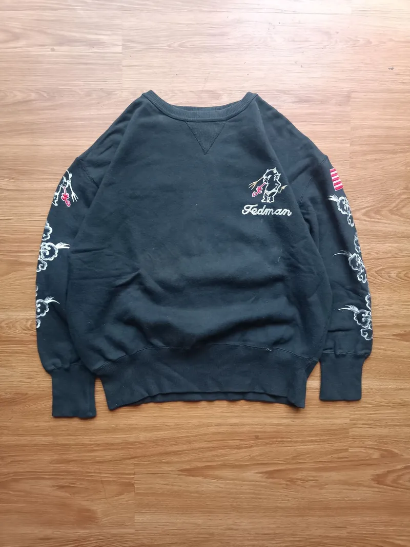 Avirex Vintage Streetwear Sweatshirt Pria black photo 1
