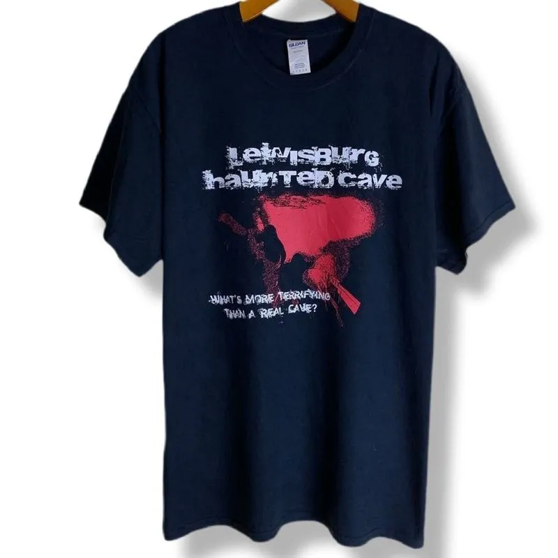 LEWISBURG HAUNTED CAVE BY GILDAN T-SHIRT | KAOS | AFM  photo 1