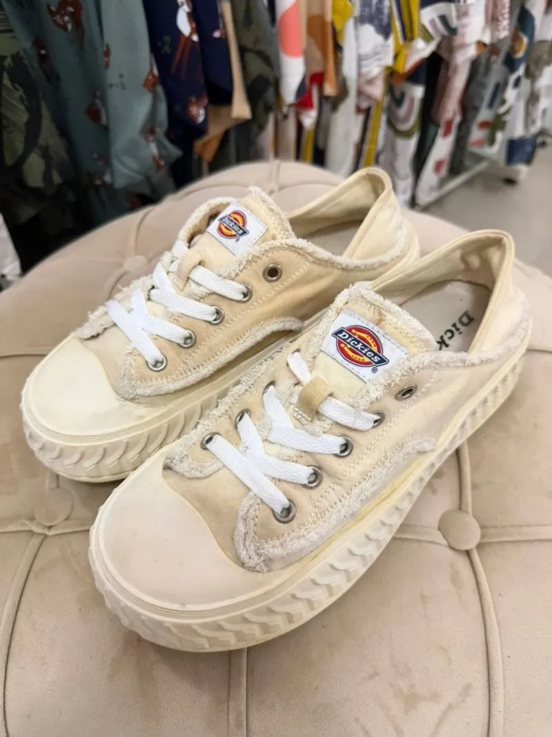 Dickies Canvas Slip-On 'Frayed Edge Chunky Platform photo 1