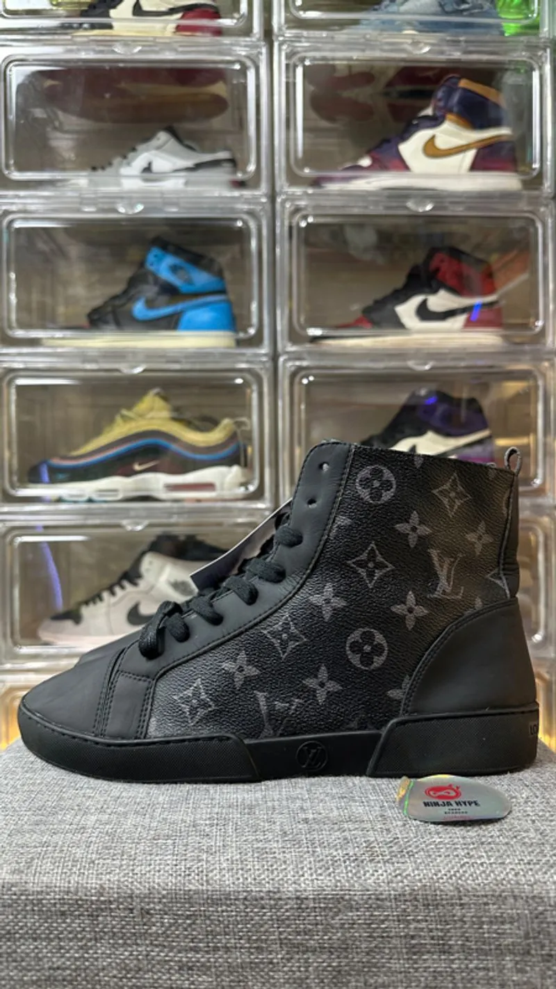 LOUIS VUITTON MEN’S BLACK ECLIPSE MATCH UP HIGH TOP SNEAKER  photo 1