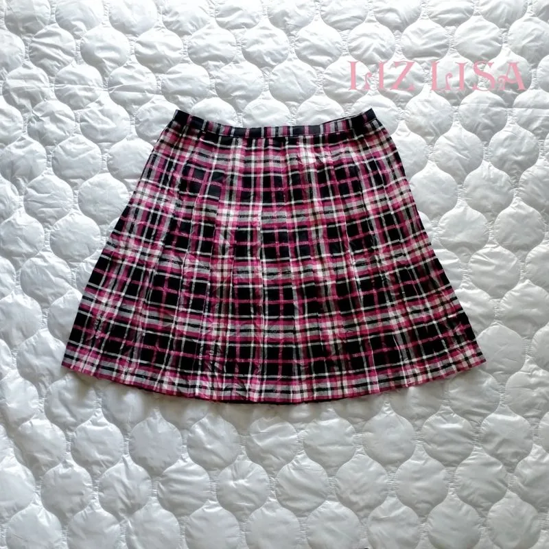 Liz Lisa Lolita Y2K Skirt Wanita purple black photo 1