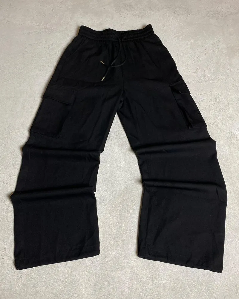 Streetwear Y2K Casual pants Pria black photo 1