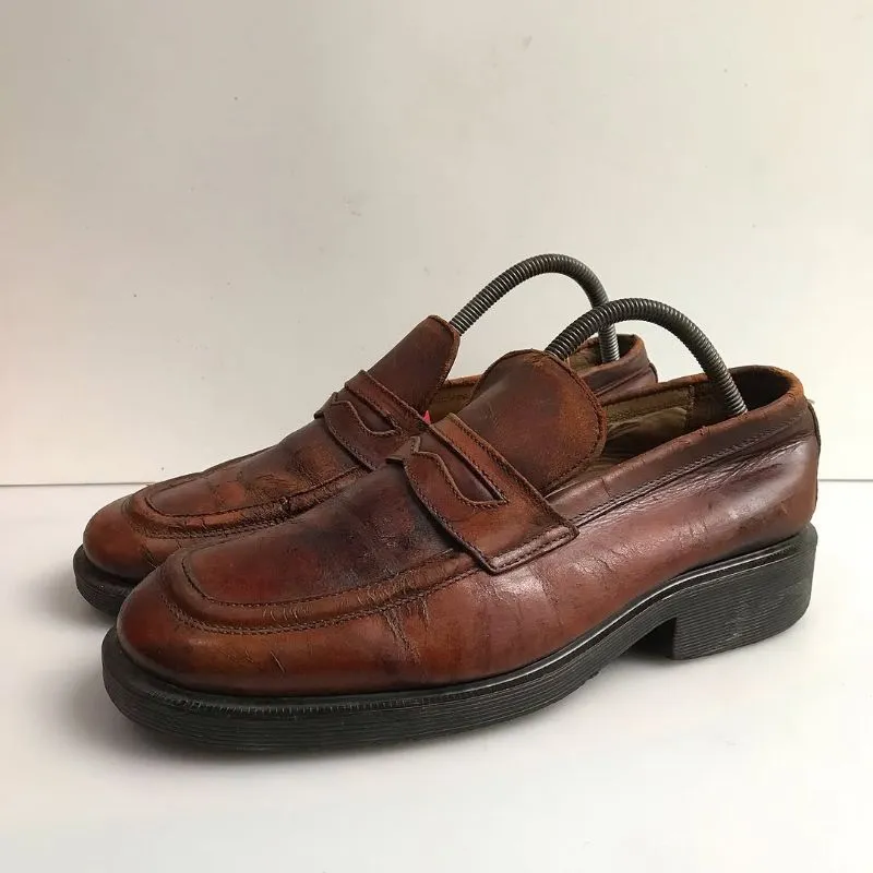 Vintage Dr Martens Penny loafer tasle brown leather photo 1