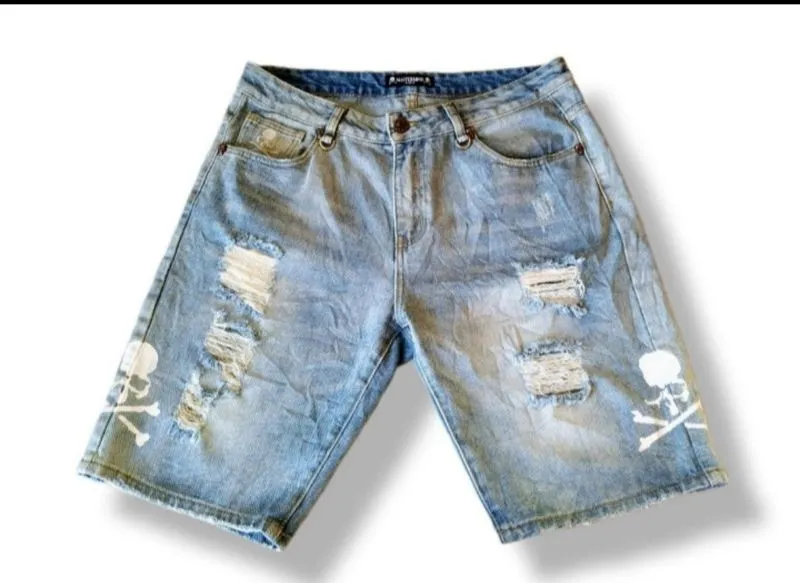 Celana pendek ripped  jorts Mastermind world X Japan photo 1