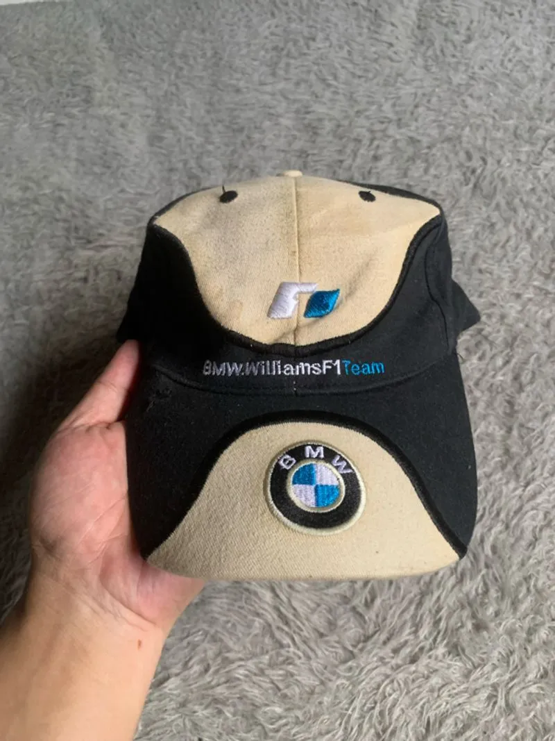 Vintage bmw racing f1 cap topi nascar flame choppers photo 1