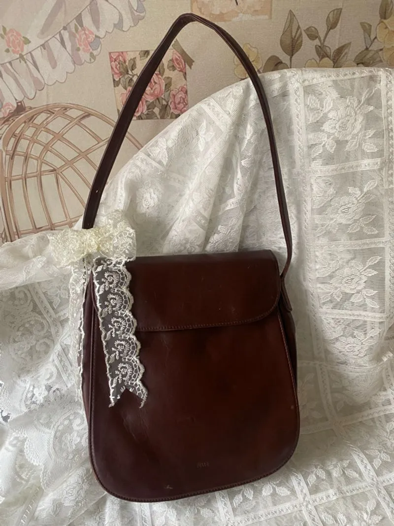 vintage pelle borsa shoulderbag photo 1
