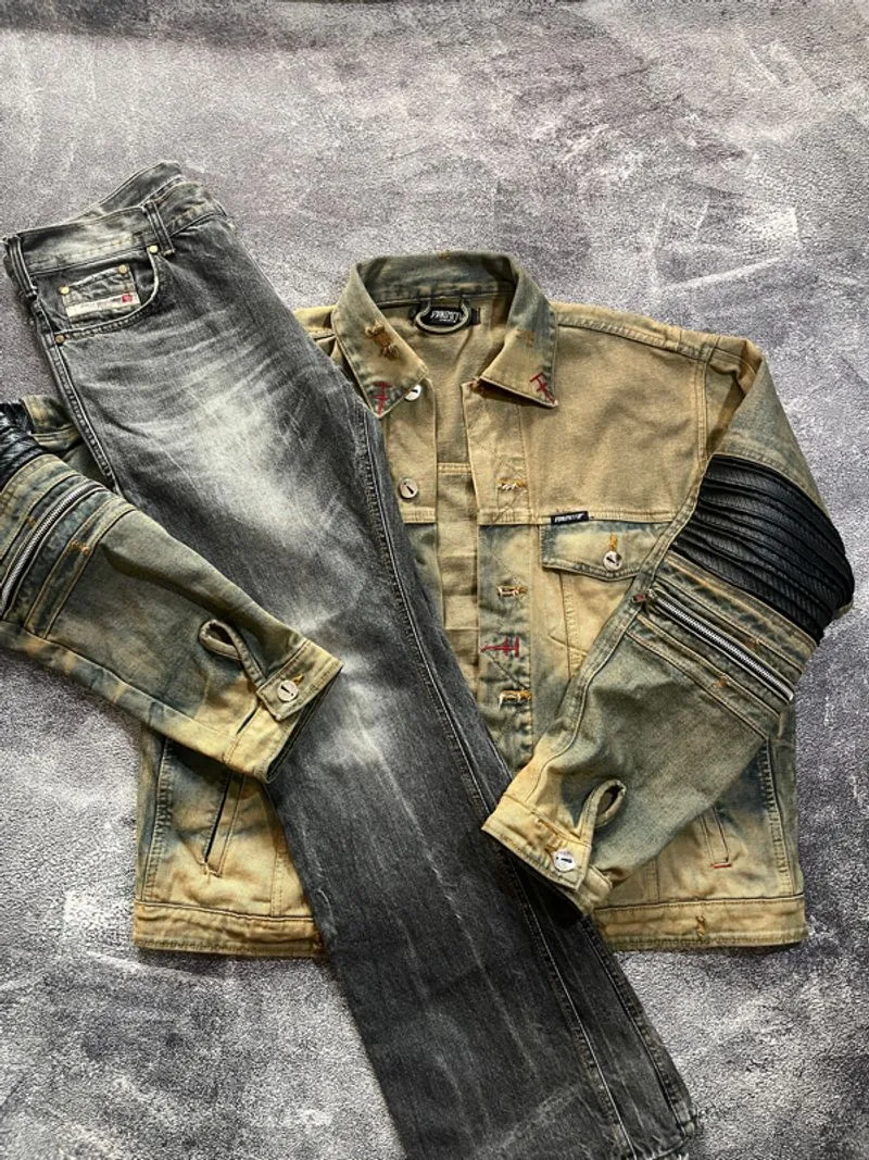 Denim Jacket cream carbon stone photo 1