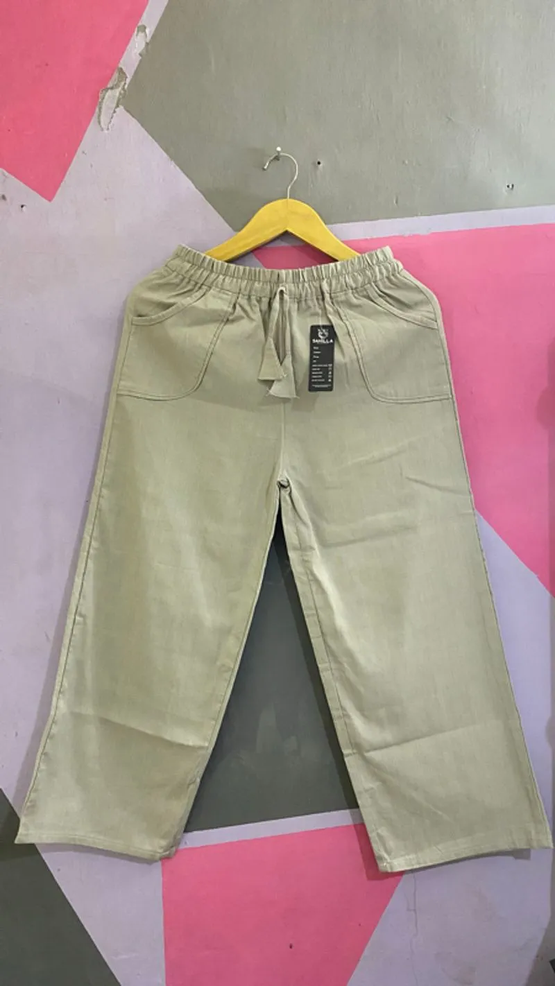 [NEW] Semi Denim Kulot Cream Beige / Celana Kerja Formal photo 1