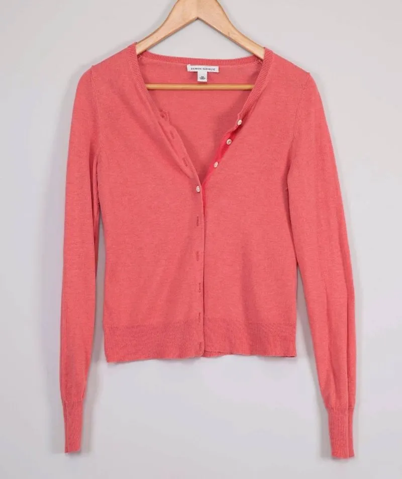 BANANA REPUBLIK| Cardi Cashmere Peachy Pink Round Neck Women photo 1