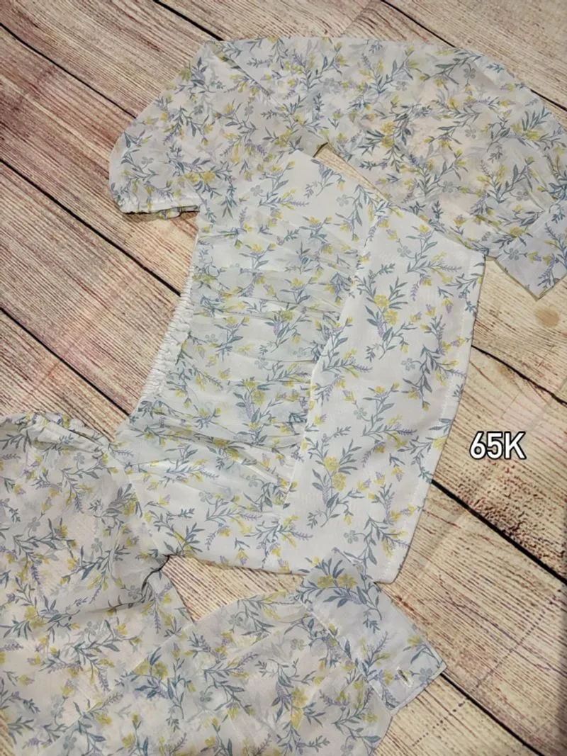 Crop Top Flower - Korean Look photo 1