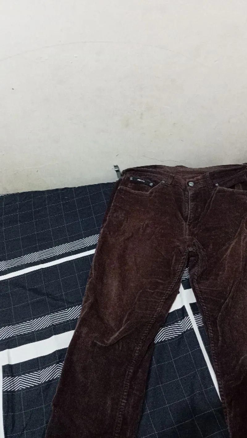 BOSS CORDUROY PANTS - DARK BROWN photo 1
