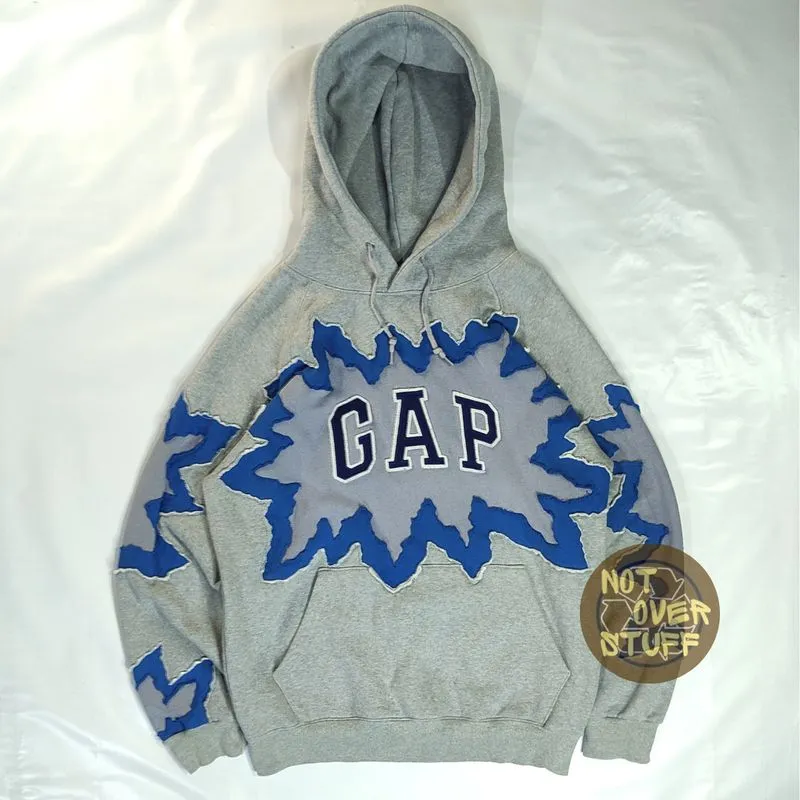 GAP Streetwear Reworked Hoody Pria silver blue photo 1
