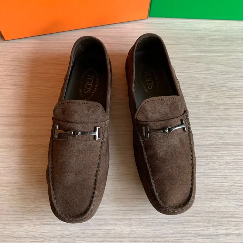 TODS LOAFER SUEDE SHOES SIZW 43.5 photo 1