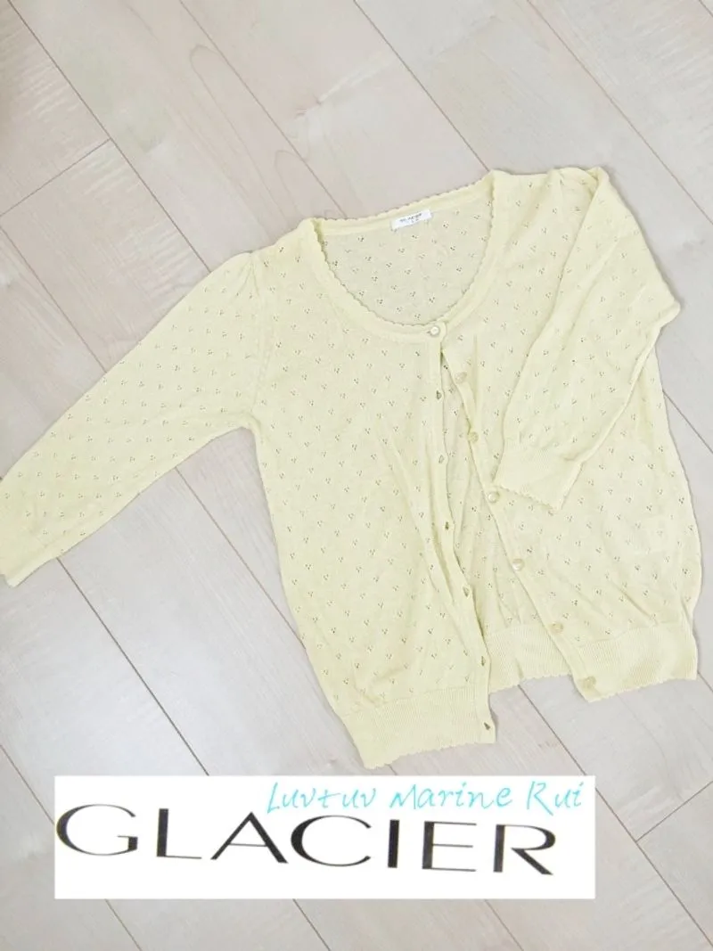 Cardingan Glacier Japan Kuning Khaki Size L photo 1