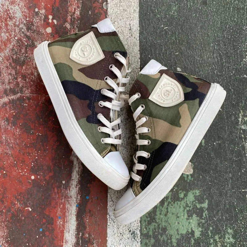 Saint laurent bedford camouflage high top photo 1