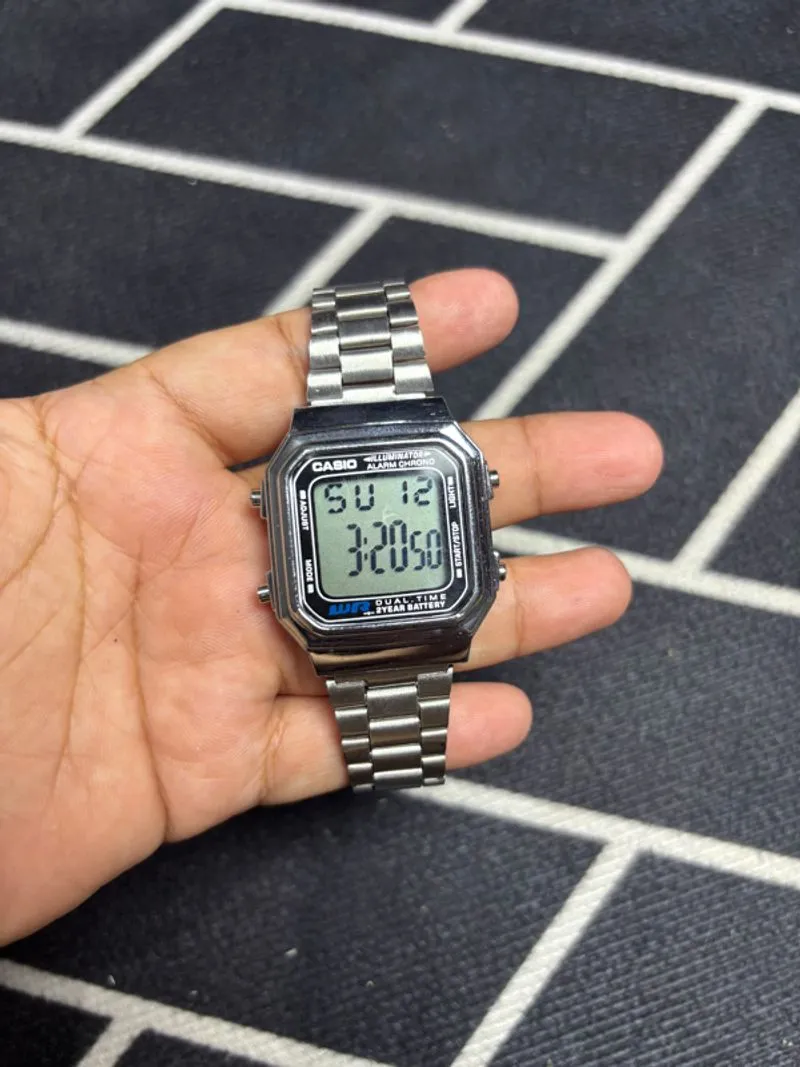JAM CASIO A168W SILVER photo 1