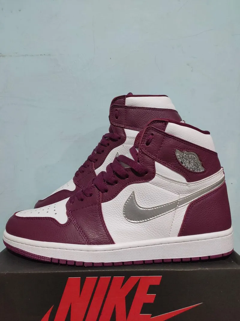 Nike Air Jordan Sportswear Casual Sneakers Pria purple white gray photo 1