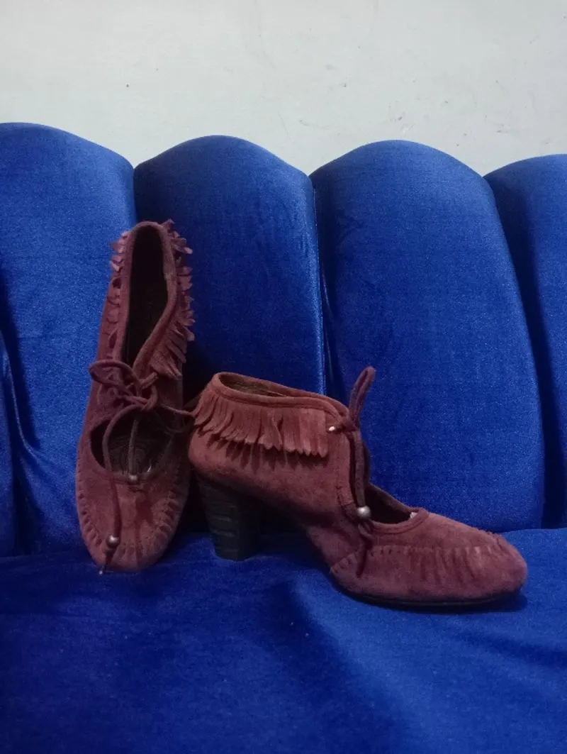 Sepatu high heels wanita kulit asli Suede BornShoes  photo 1