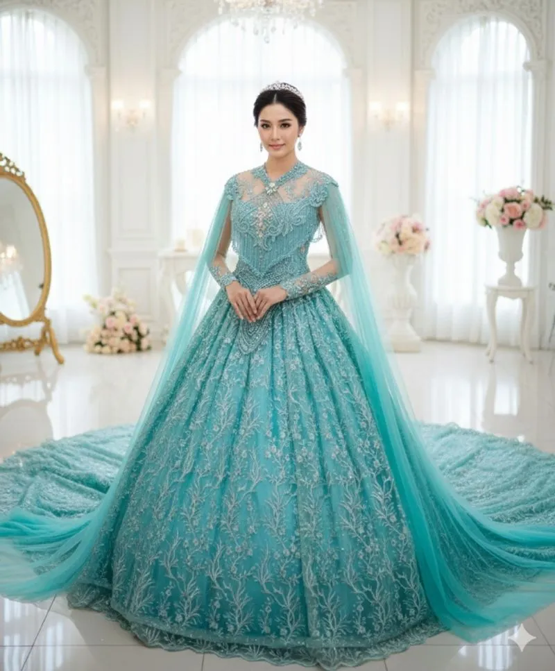 Gaun pengantin tosca Ekor photo 1