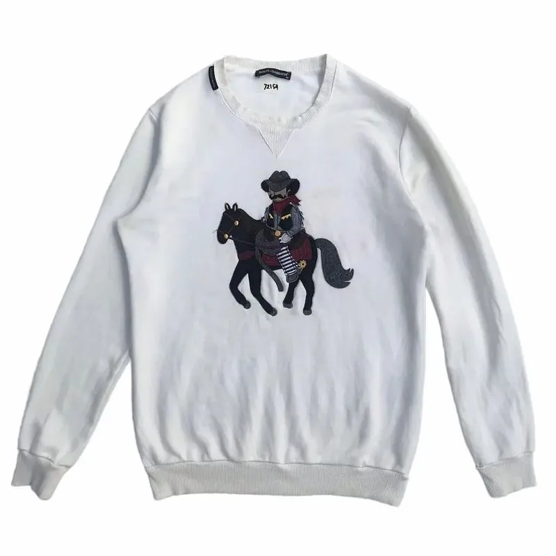 Dolce & Gabbana Vintage Y2K Sweater Pria white photo 1