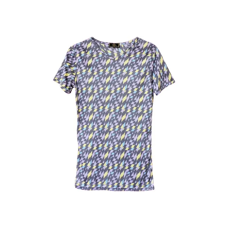 FENDI V-NECK MONOGRAM TEE photo 1