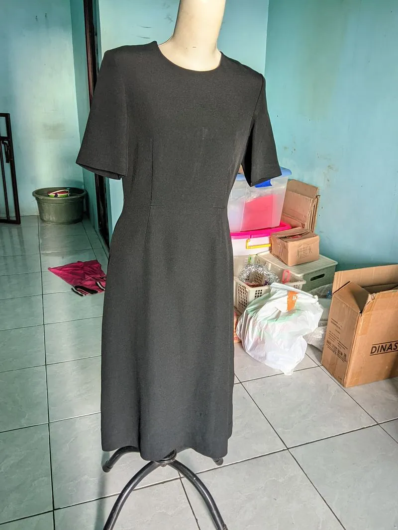Minimalist Casual Going out dress Wanita black photo 1