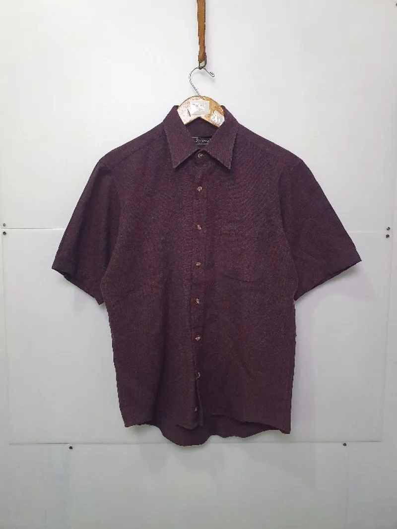 Kemeja maroon Neaway photo 1