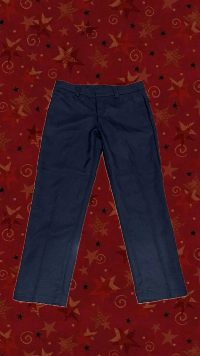 navy casual pants photo 1