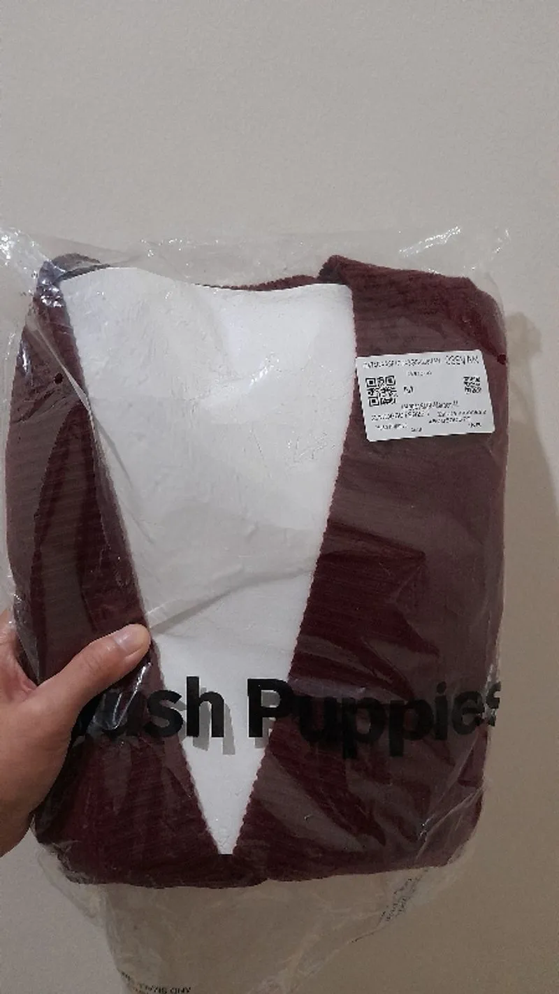 Cardigan Rajut Hush Puppies Merah Size M Sweater Knit photo 1