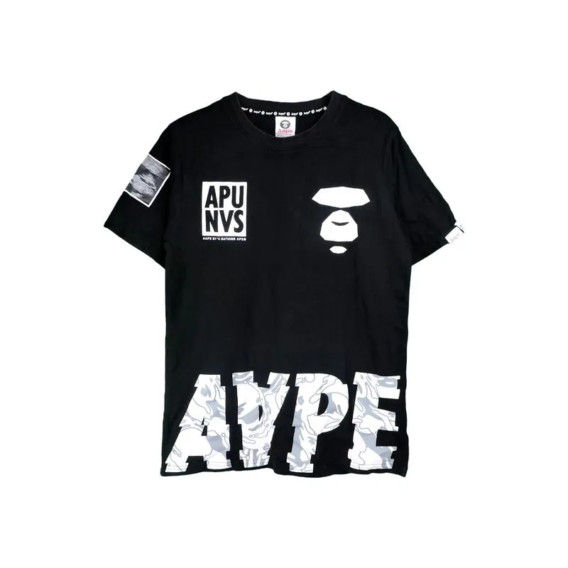AAPE BY A BATHING APE APUNVS BIG TYPE T-SHIRT photo 1
