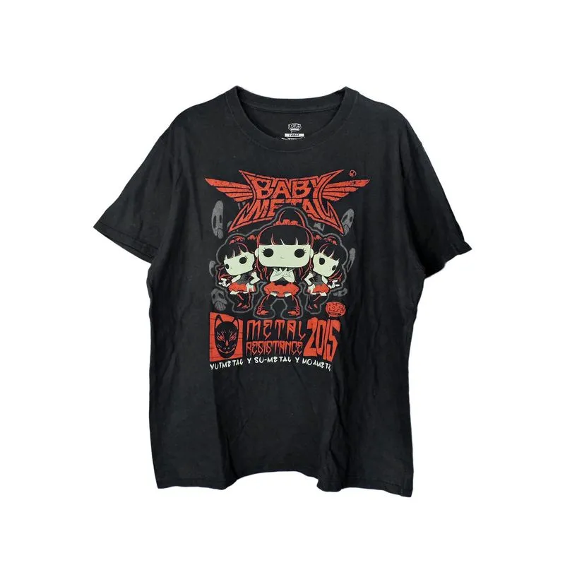 FUNKO POP! X BABYMETAL METAL RESISTANCE 2015 T-SHIRT photo 1
