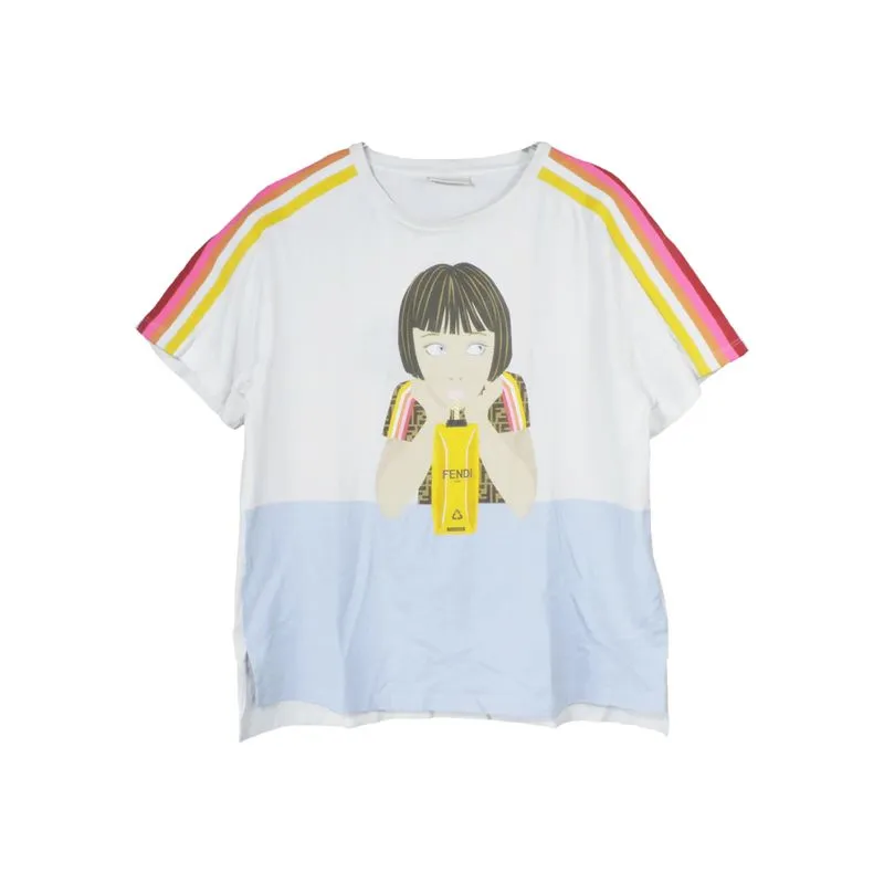 FENDI GIRL STILL WATER BIG PRINTED T-SHIRT photo 1