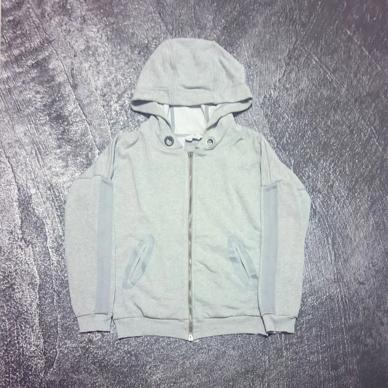 Adidas Streetwear Sportswear Hoody Pria silver gray photo 1