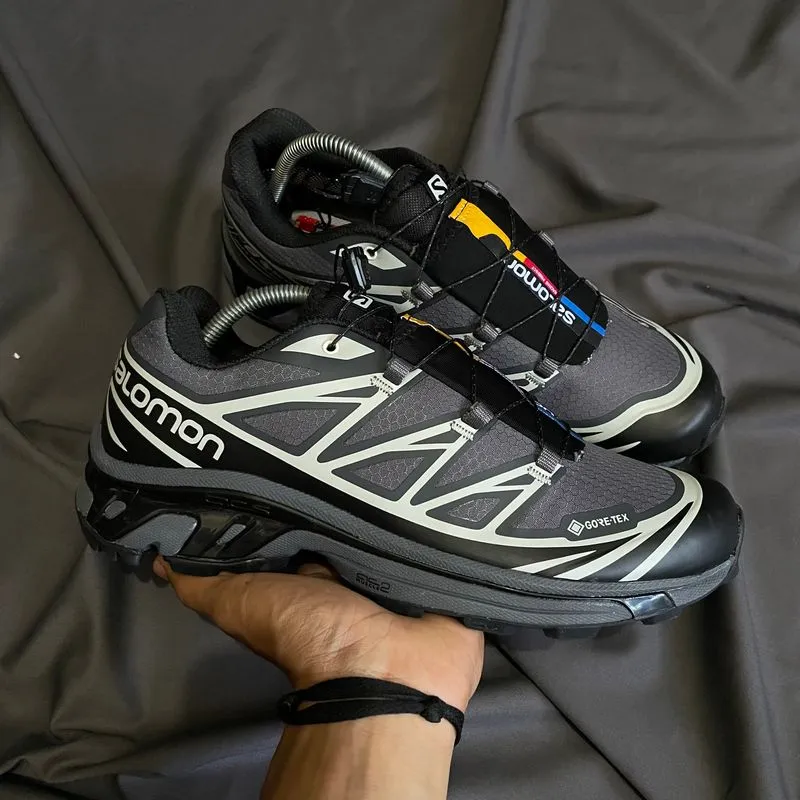 Salomon Streetwear Gorpcore Sneakers Pria black gray photo 1