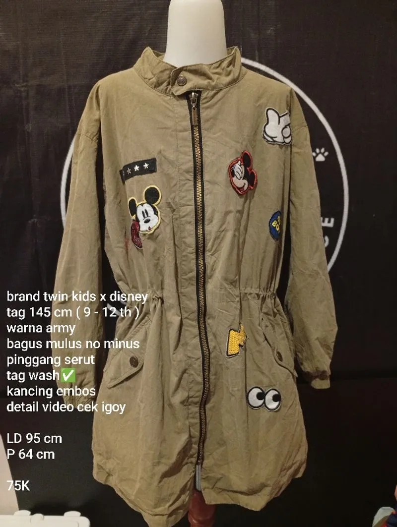 Jaket Parka Twin Kids 9 - 12 tahun photo 1