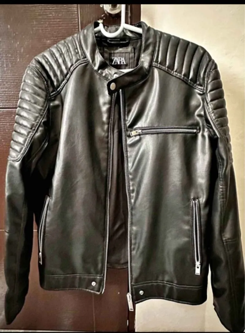 Leather jacket zaraman photo 1