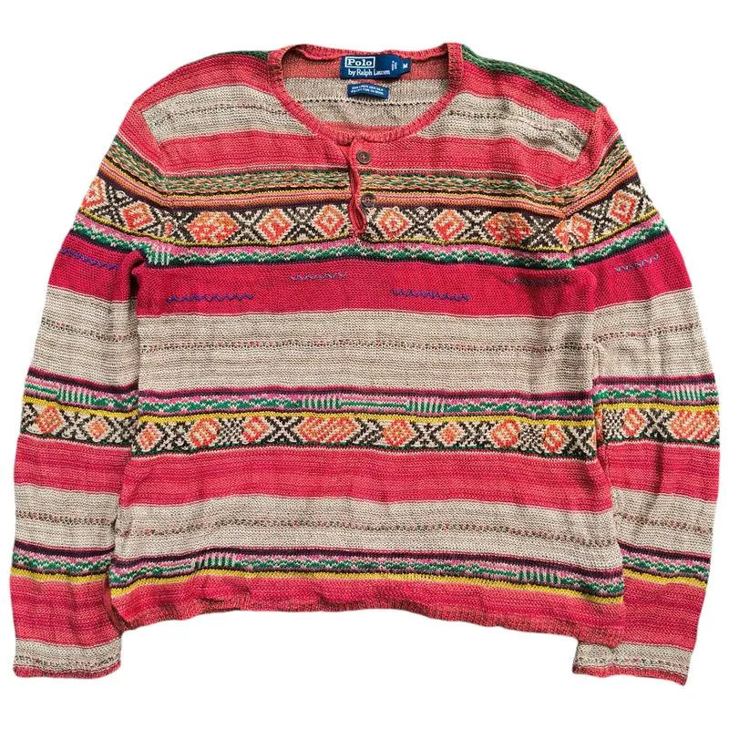 Polo Ralph Lauren Vintage Indie Sweater Pria orange photo 1
