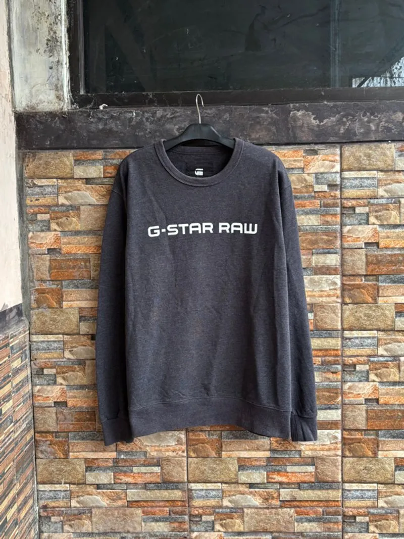 [Termurah] G Star Raw Charcoal Sweatshirt Good Condition photo 1