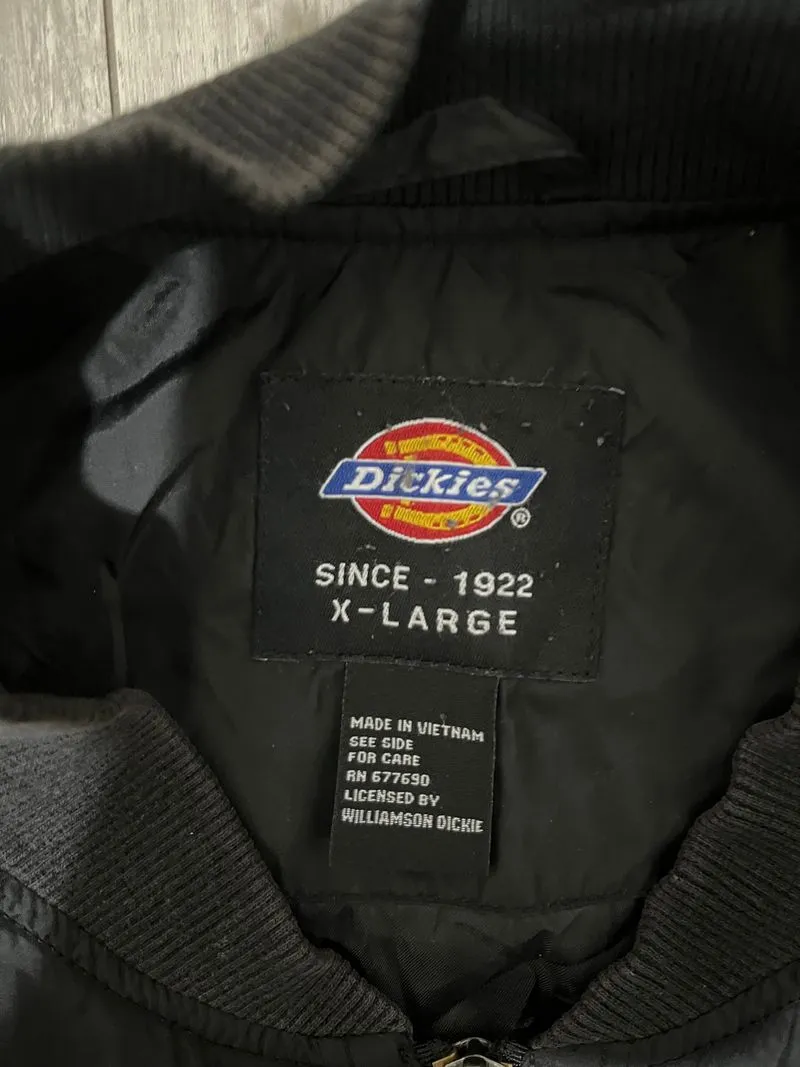 Dickies Streetwear Casual Bomber jacket Pria black