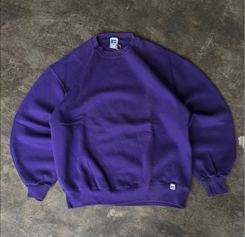 90’s - Russel athletic crewneck Blank (Purple) photo 1